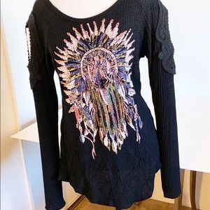 Vocal Cold Shoulder Thermal Dream Catcher w/ Bling